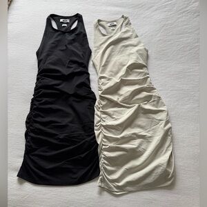 Aritzia Babaton Contour Ruched Racer Mini Dress bundle size XS